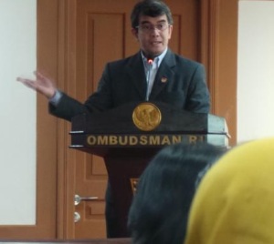 Pemaparan Ketua Ombudsman RI dalam Presentasi Survei Pelayanan Publik Ombudsman